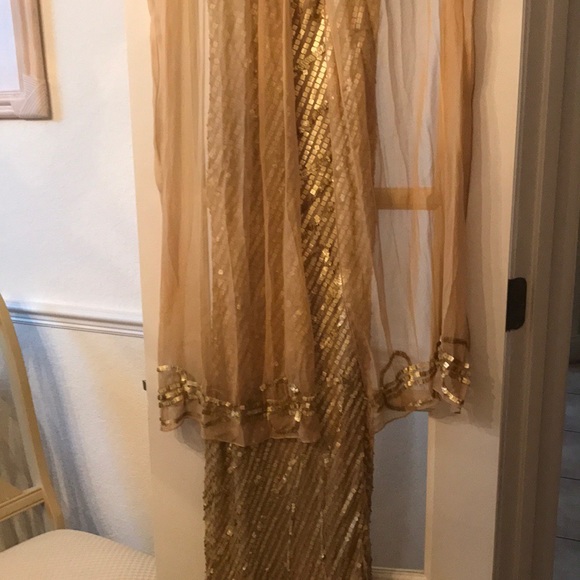 Gold Sequind Gown - Picture 3 of 7